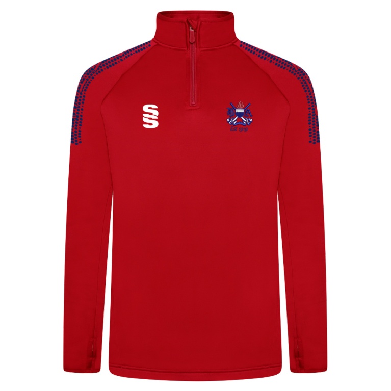 Burnt Ash Hockey Club - Active Performance Top - Red - Unisex Fit